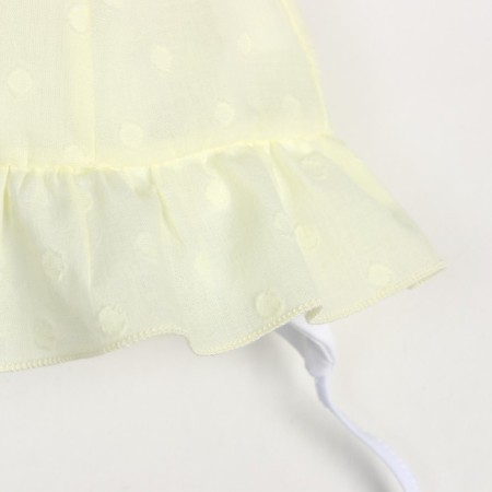 Baby hat, yellow color, size 48-50-1
