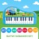 Musical piano "Blue Tractor", sound, blue color