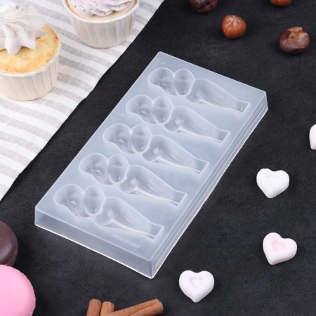 Form for ice and confectionery jewelry "18+", 1 figure, 15 x 7 cm, transparent-1