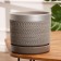 Flower pot "Brussels" gray silver cylinder No. 4, 4.2 l