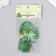 Stickers for creativity plastic "Palm leaves" set 40 pcs 0.3x8x14.8 cm