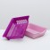 Deep toilet with a mesh of 36 x 25 x 9 cm, pink/purple
