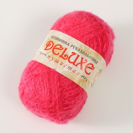 Knitting yarn "Deluxe" 100% polypropylene 140m/50g set 2 pcs - red-2