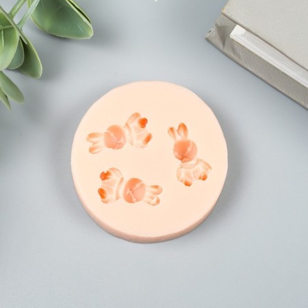 Silicone Mold "Three Bunnies" 2.2x1.1 cm-1