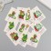 Cardboard Biro "mischief in the new year!" set 10 pcs (5 types) 4x6 cm