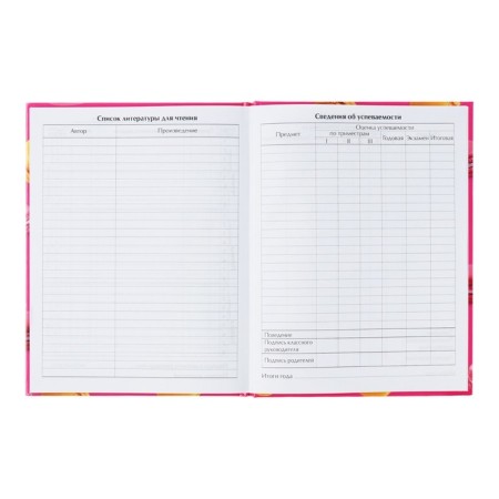 Universal diary for grades 1-11, Makaruns, solid cover 7BC, glossy lamination, 40 sheets-8