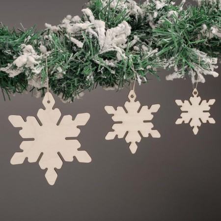 Set for creativity "Snowflakes" (3pcs), 9x10.2cm, 6.4x7.2cm, 4.5x5cm
