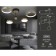 LED ceiling LED with Ambrella Light, Linetech, FL5153, 4200LUM, 3000-6400K, Black, gold, gold
