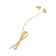 Headphones CB-51, wired, vacuum, microphone, 1 m, jack 3.5 mm, yellow