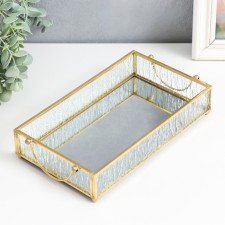Standing interior glass with a “rectangle. Cora mirror” with handles 25.5x14x5 cm