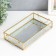 Standing interior glass with a “rectangle. Cora mirror” with handles 25.5x14x5 cm