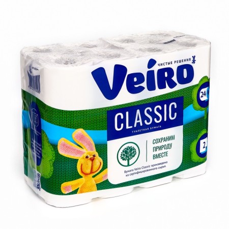 Linia Veiro Classic toilet paper, white, 2 layer, 24 pcs.-1