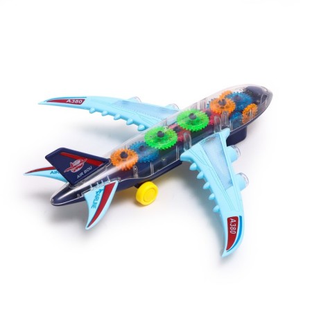 The gear aircraft, light and sound, works from batteries-2