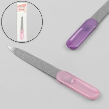 Metal file for nails, 9 cm, color mix