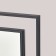 Wall mirror "black ruby", in a rectangular case, 80x45 cm