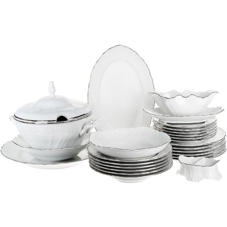 Dining Service 6/25 BERNADOTTE, Decor "Decol, Platinum layering", 25 items