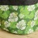 Organizer for storage with side handles, print green leaves, gray, 28x28x26 cm
