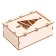 The workpiece for creativity "Casket with a drawer. Christmas tree "