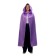 Adult carnival cloak, atlas, purple color, length 120 cm