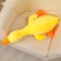Skill of a soft toy "Goose", 80 cm, yellow color