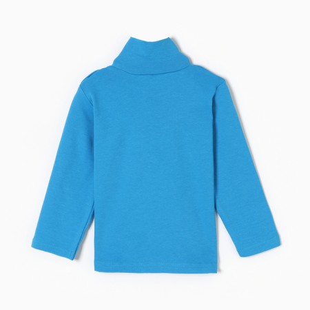 Turtleneck for boys, dark turquoise color, height 98 cm-3