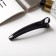 Hair clip "Lauren" classic, 12 cm, black