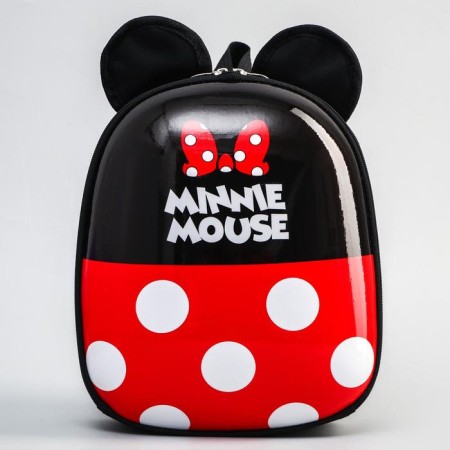 A satchel with a hard pocket, 25.5 cm x 7 cm x 29 cm "Mouse with ears", Minnie Mouse-2