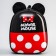 A satchel with a hard pocket, 25.5 cm x 7 cm x 29 cm "Mouse with ears", Minnie Mouse