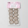 Knitted elements "flowers", 2.8 × 2.8 cm, 10 pcs, beige/white color