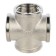 Cross Stout SFT-0031-000001, 1 ", internal/internal thread, nickelled brass