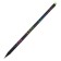 Black pencil with an eraser, hardness of HB, black body with a colored pattern