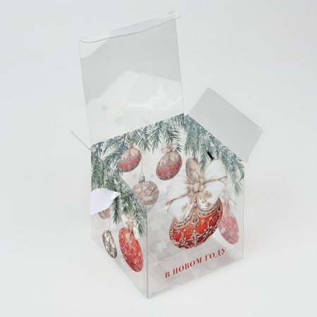 PVS gift box, New Year's Shar, 10 x 10 x 10 cm, New Year-7