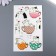 Tattoo on the body color "cats in cups" luminous in the dark 12x7.5 cm