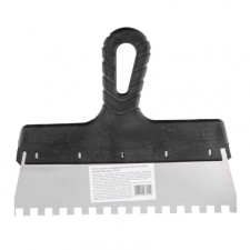 Sparta 85143 spatula, 8x8 mm tooth, stainless steel, plastic handle, 250 mm