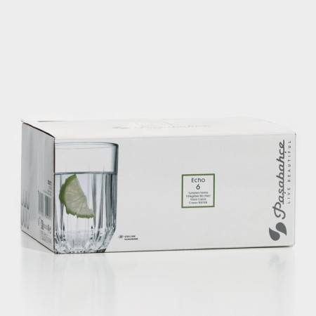 Set of glass glasses Echo, 250 ml, 6 pcs-4