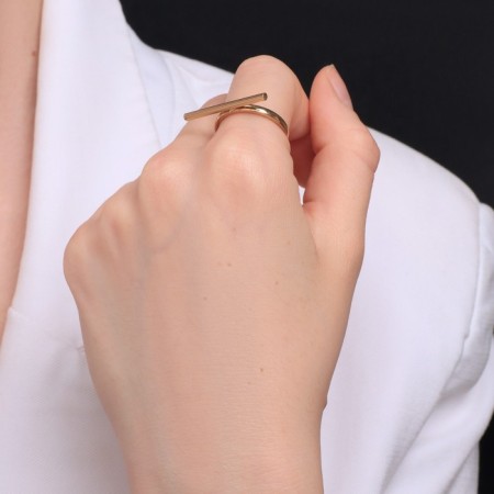 Ring Xuping trend mini, color gold, size 18-1