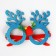 Carnival glasses "pattern", blue color