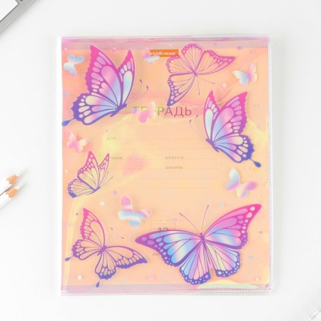 The holographic cover for the butterfly notebook, 34.7 x 21.1 cm-1