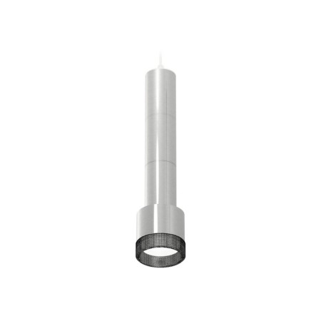 Suspended lamp with composite crystal Ambrella Light, XP8120005, GX53 LED 12 W, silver color, tinted