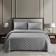 Iolanta bedspread, 240x260 cm size, gray color