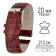 Watch strap, male, 20 mm, harness 75 mm, larynx 115 mm, genuine leather, dark brown