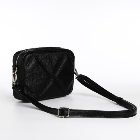 Women's bag over the shoulder Textura, small size, black color-1