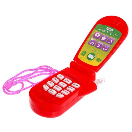 Musical phone "Panda", sound effects, works from batteries, mix-1