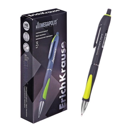 Mechanical pencil Erichkrause "Megapolis Concept", NV, Grifel D = 0.5 mm, rubber emphasis, in the box-7