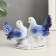 Souvenir for porcelain "2 dove" Blue 5.5x8 cm