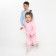 Costume for a girl (sweatshirt, trousers) is laid down, the color is light pink, height 86 cm