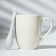 Ceramic mug with a spoon "New Year's toys", 310 ml, white color