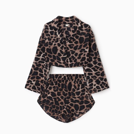 Kit (shirt, shorts) Women's Minaku: Home Collection color Leopard, Rr. 50-10