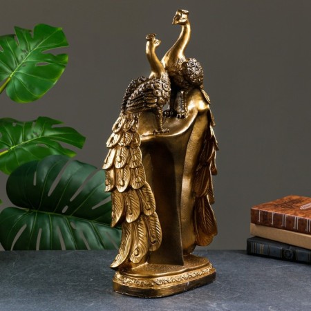 Figure "Firebird" double, black gold, 25x13x51cm-2
