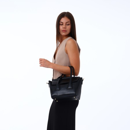 Women's bag with lightning, black color-1